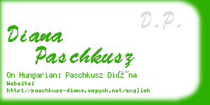 diana paschkusz business card